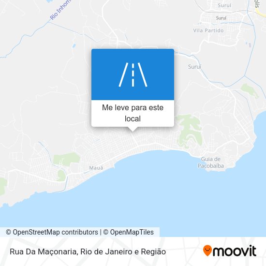 Rua Da Maçonaria mapa
