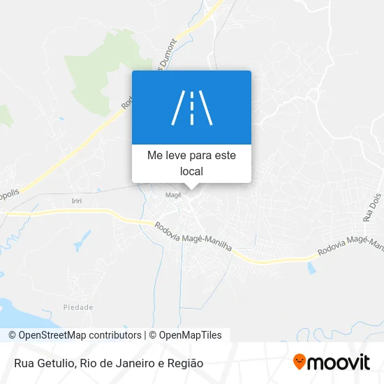 Rua Getulio mapa