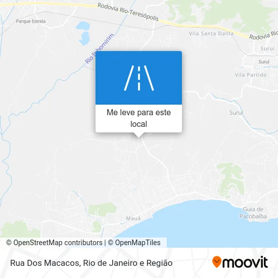 Rua Dos Macacos mapa