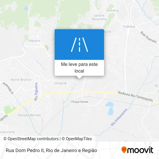 Rua Dom Pedro II mapa