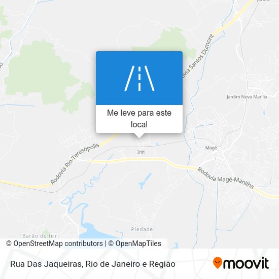 Rua Das Jaqueiras mapa