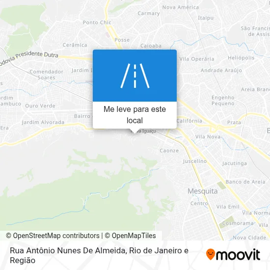 Rua Antônio Nunes De Almeida mapa