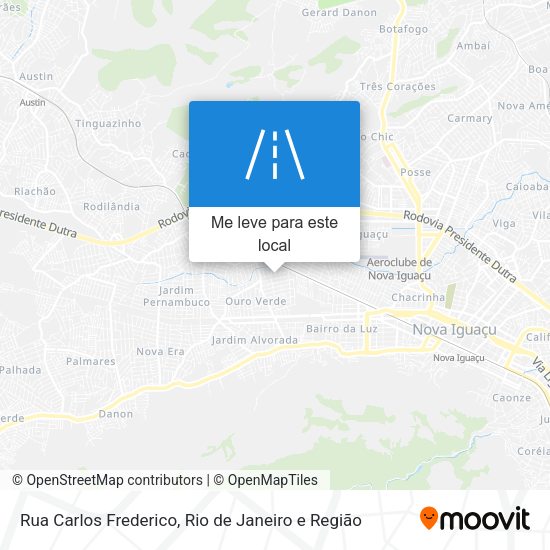 Rua Carlos Frederico mapa