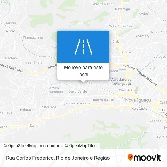 Rua Carlos Frederico mapa