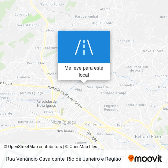 Rua Venâncio Cavalcante mapa