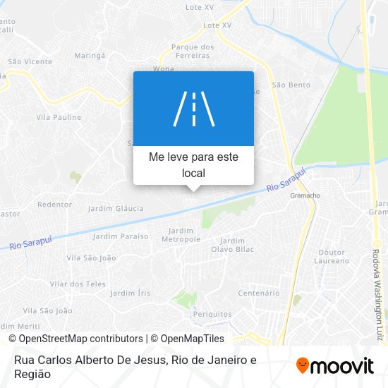 Rua Carlos Alberto De Jesus mapa