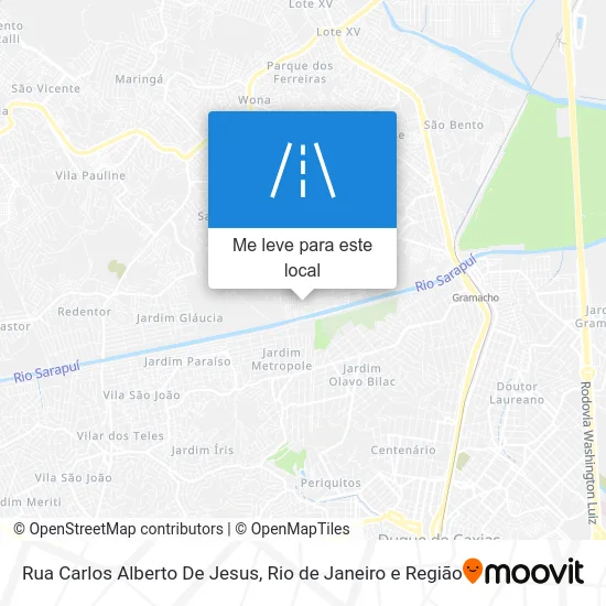 Rua Carlos Alberto De Jesus mapa