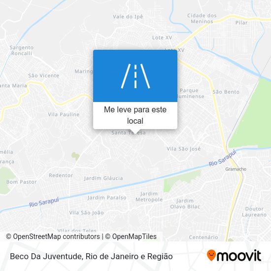 Beco Da Juventude mapa