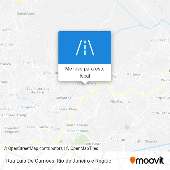 Rua Luís De Camões mapa