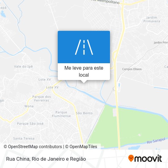 Rua China mapa