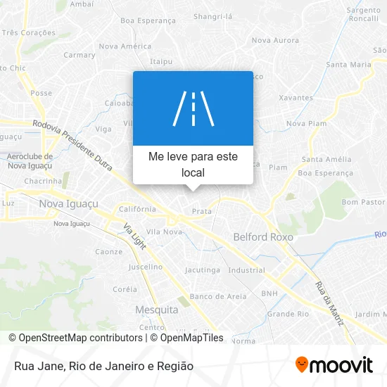 Rua Jane mapa