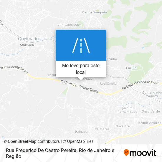 Rua Frederico De Castro Pereira mapa