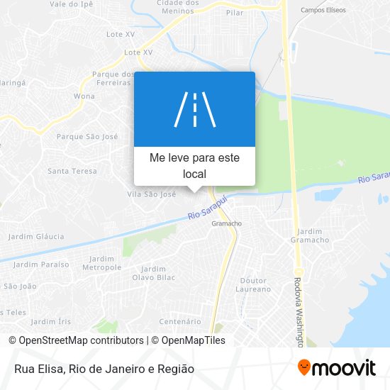 Rua Elisa mapa