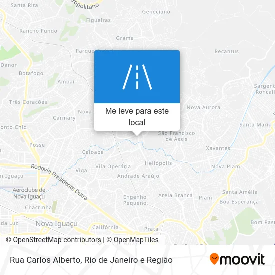 Rua Carlos Alberto mapa
