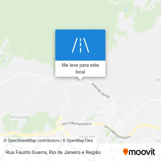 Rua Fausto Guerra mapa