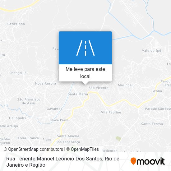 Rua Tenente Manoel Leôncio Dos Santos mapa