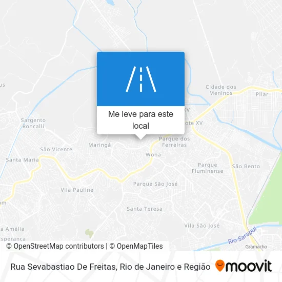Rua Sevabastiao De Freitas mapa