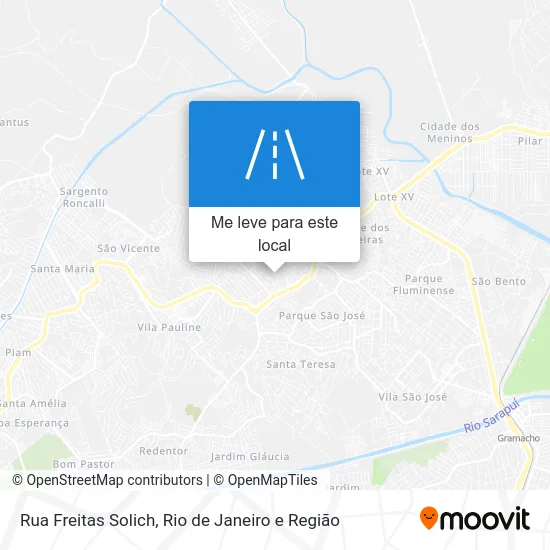 Rua Freitas Solich mapa