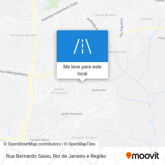 Rua Bernardo Saiao mapa
