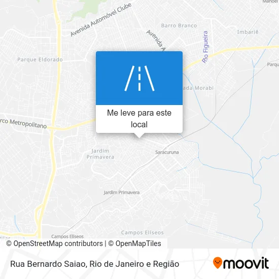 Rua Bernardo Saiao mapa