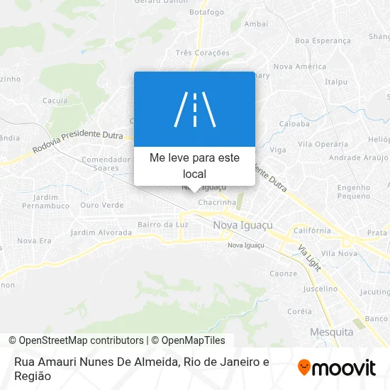 Rua Amauri Nunes De Almeida mapa