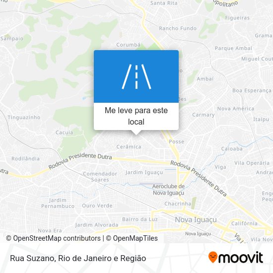 Rua Suzano mapa