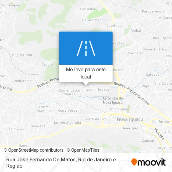 Rua José Fernando De Matos mapa