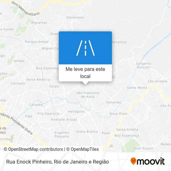 Rua Enock Pinheiro mapa