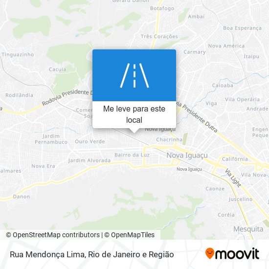 Rua Mendonça Lima mapa