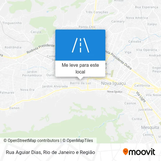 Rua Aguiar Dias mapa