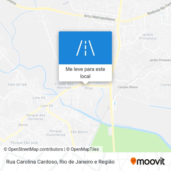Rua Carolina Cardoso mapa