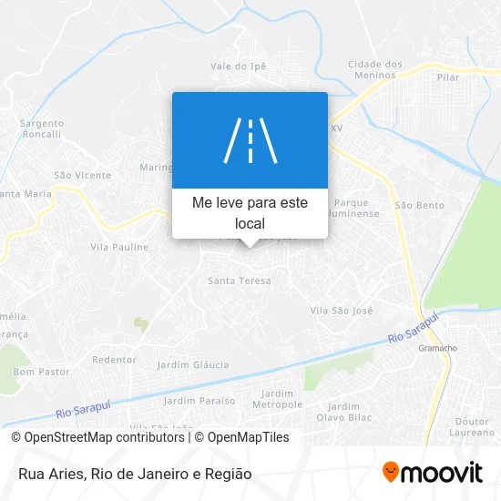 Rua Aries mapa