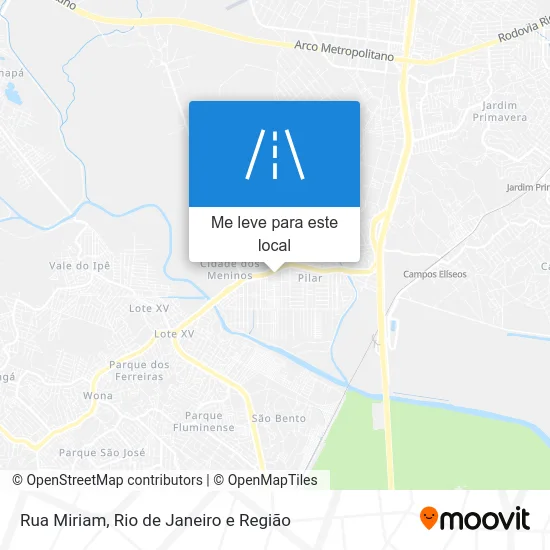 Rua Miriam mapa