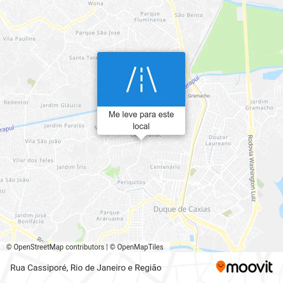 Rua Cassiporé mapa