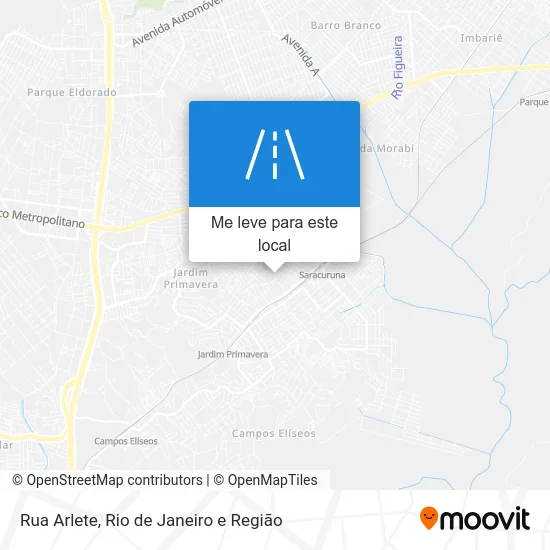 Rua Arlete mapa