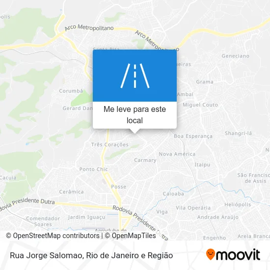 Rua Jorge Salomao mapa