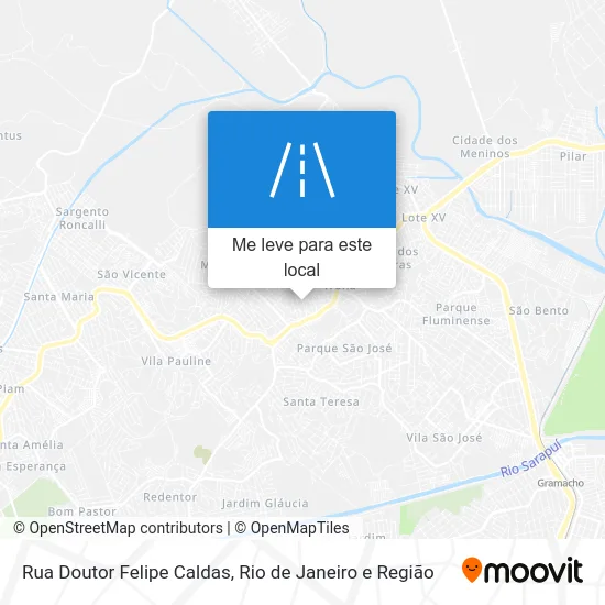 Rua Doutor Felipe Caldas mapa
