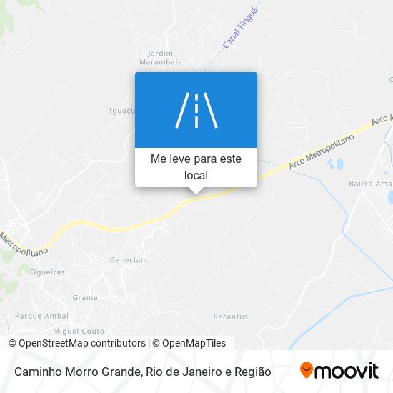 Caminho Morro Grande mapa