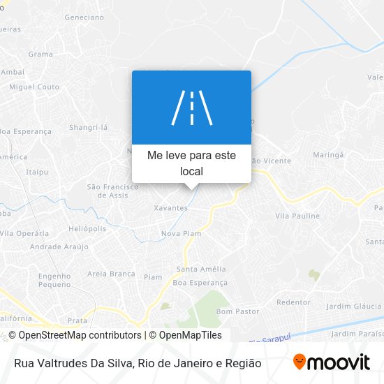 Rua Valtrudes Da Silva mapa