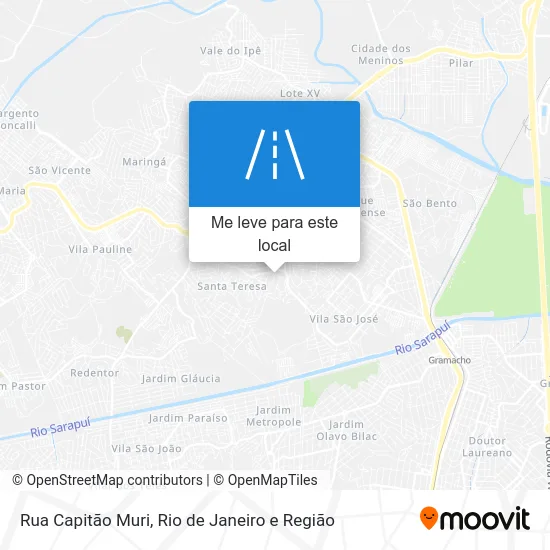 Rua Capitão Muri mapa