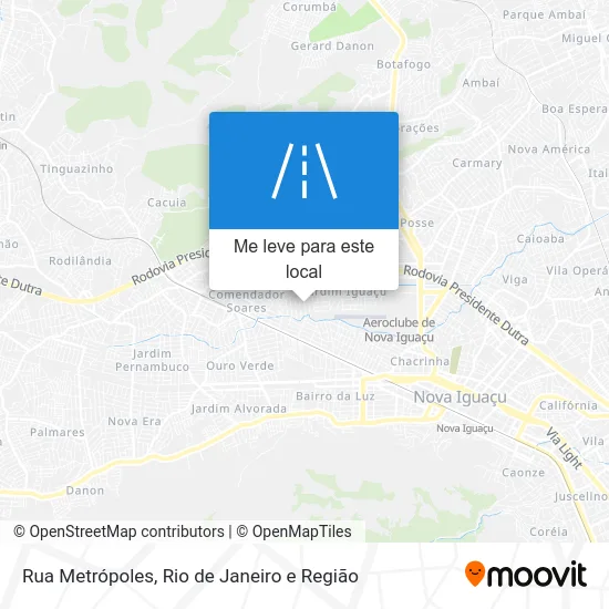 Rua Metrópoles mapa