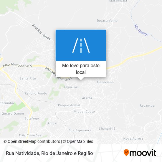 Rua Natividade mapa