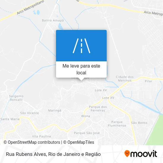 Rua Rubens Alves mapa