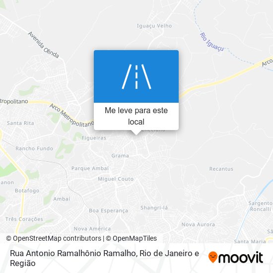 Rua Antonio Ramalhônio Ramalho mapa