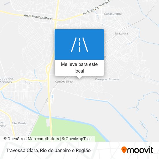 Travessa Clara mapa