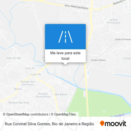 Rua Coronel Silva Gomes mapa