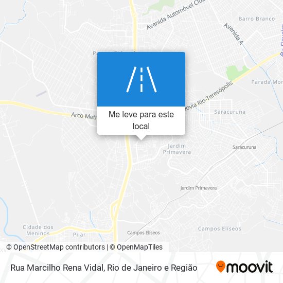 Rua Marcilho Rena Vidal mapa