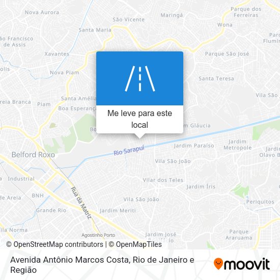Avenida Antônio Marcos Costa mapa