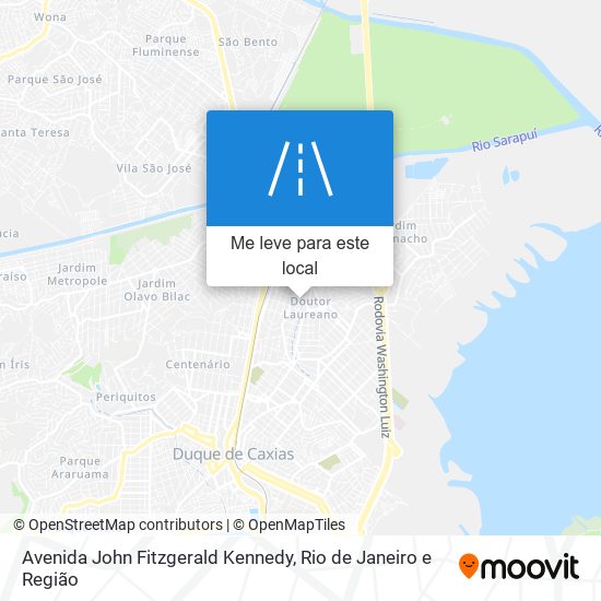 Avenida John Fitzgerald Kennedy mapa