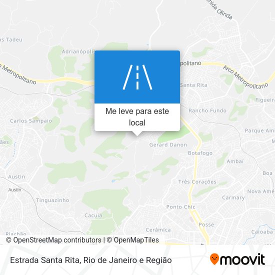Estrada Santa Rita mapa
